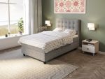 Comfort seng med oppbevaring 120x200 - lysegrå