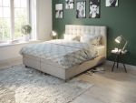 Comfort seng med oppbevaring 180x200 - sand