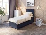 Comfort seng med oppbevaring 80x200 - mørk blå