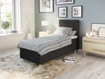 Comfort seng med oppbevaring 90x200 - antrasitt
